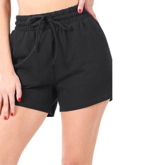 Summer Love Black Cotton Shorts - Small - Done