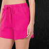 Summer Love Hot Pink Cotton Shorts - Done