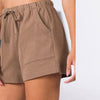 Summer Love Mocha Cotton Shorts - Done
