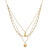 Sun Moon Citrine Triple Necklace by Satya Jewelry - Done