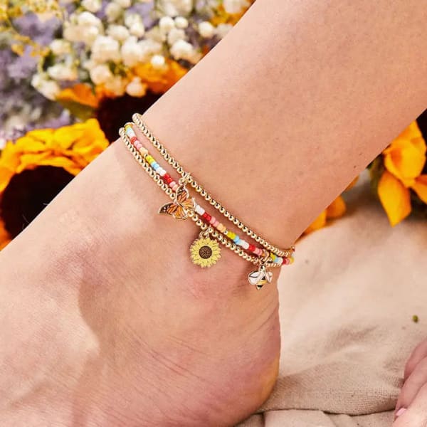 Sunflower Stretch Anklet