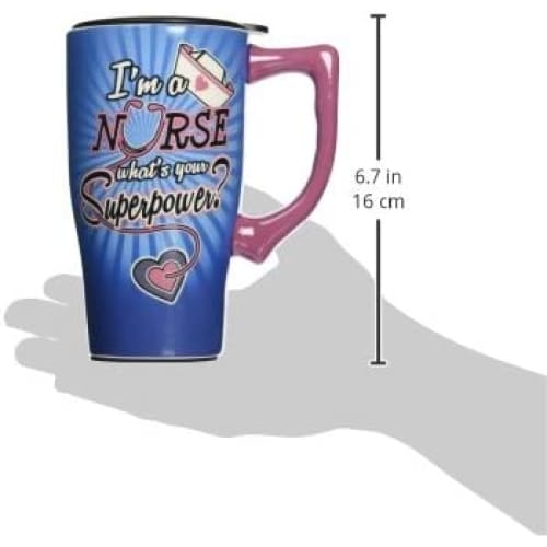 Super Nurse Travel Mug - Coffee