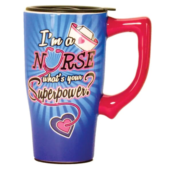Super Nurse Travel Mug - Coffee