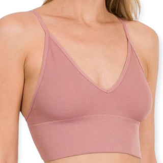 Elizabeth Bralette - Rose / S | M - Clothing