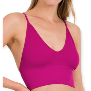 Elizabeth Bralette - Magenta / S | M - Clothing