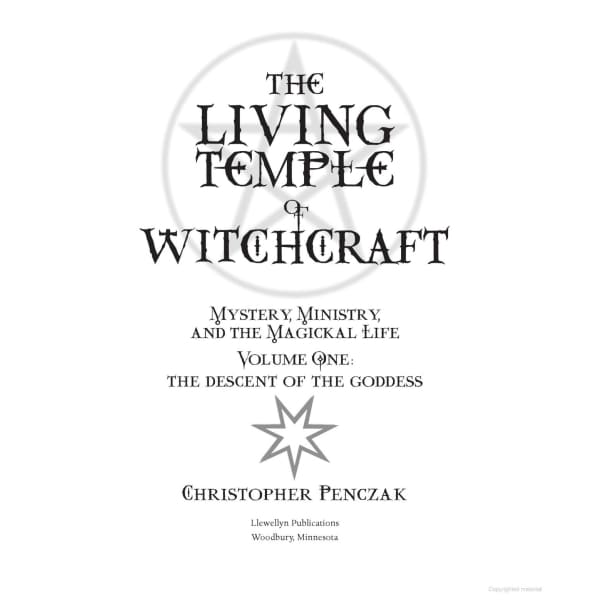 The Living Temple of Witchcraft: Volume 1 - Book