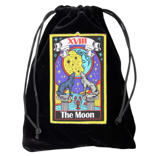 The Moon Velvet Tarot Card Bag - Cards