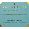 Thinking of You Bracelet GOLD by Lucky Feather - Done