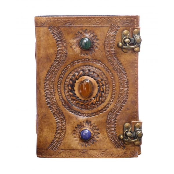Three Stone Handmade Leather Journal - Books