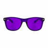 Translucent Chakra Sunglasses by Rainbow OPTX - Violet -