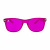 Translucent Chakra Sunglasses by Rainbow OPTX - Magenta