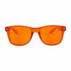 Translucent Chakra Sunglasses by Rainbow OPTX - Orange