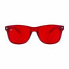 Translucent Chakra Sunglasses by Rainbow OPTX - Red - Done