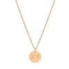 Triple Goddess Round Disc Necklace - Rose Gold - Necklaces