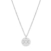 Triple Goddess Round Disc Necklace - Silver - Necklaces