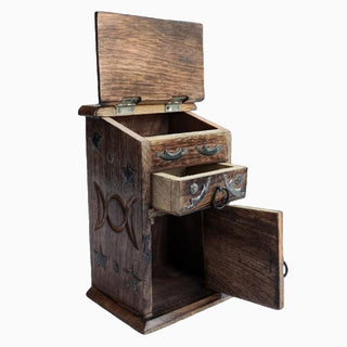 Triple Moon Herb Chest - herb cupboard