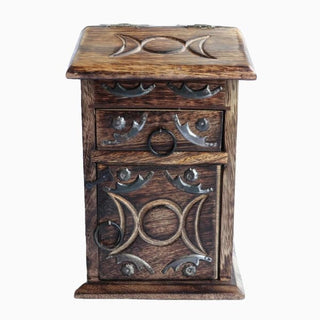 Triple Moon Herb Chest - herb cupboard