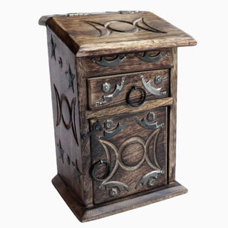 Triple Moon Herb Chest - herb cupboard