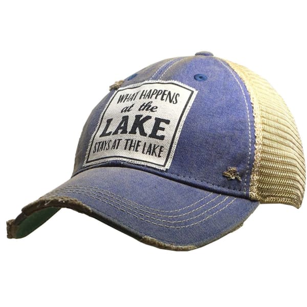 What Happens At The Lake Stays Trucker Hat - Done