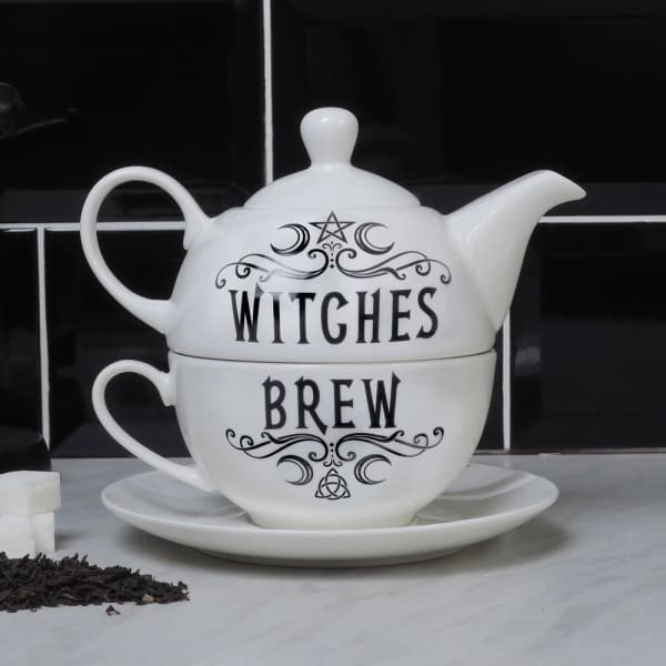 Witchy Tea for One Set - Witches Brew Cauldron - Done