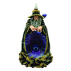 *Wizard Backflow Incense Burner with LED Light - Indigo -