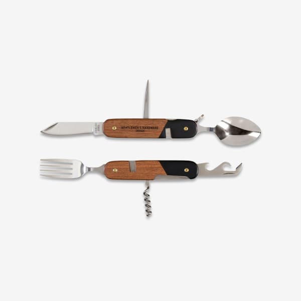 Wood-handled 6-in-1 Camping Cutlery Tool | Gentlemen’s