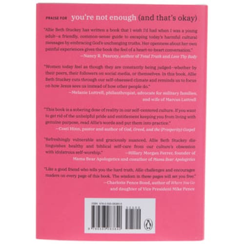 You’re Not Enough and That’s Okay - Books