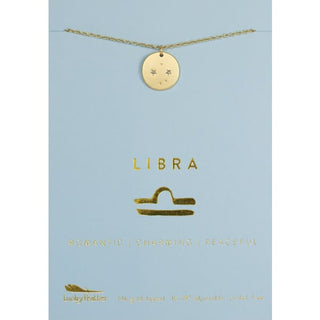 Zodiac Necklaces by Lucky Feather - Libra - Done