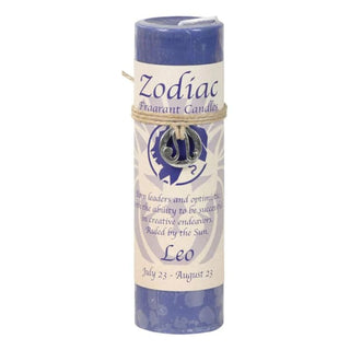 Zodiac Pewter Pendant Candles - Leo
